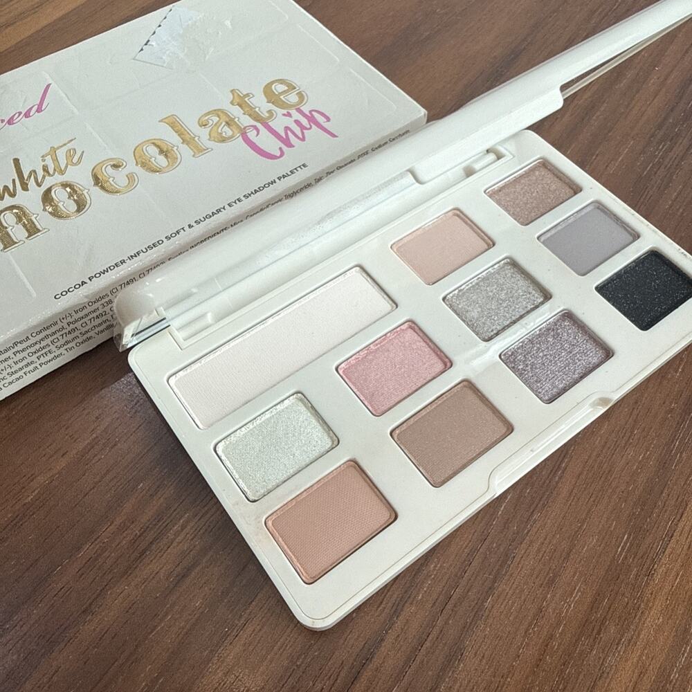 Too Faced White Chocolate Bar Eyeshadow Palette Matte Shimmer Scented New In Box
